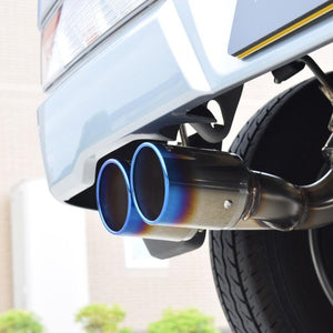ROSSO MODELLO COLBASSO TI-C TITANIUM TAIL BLACK EXHAUST MUFFLER FOR TOYOTA PIXIS VAN TURBO S331M MT KF TURBO COBT-K819-BLACK