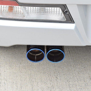 ROSSO MODELLO COLBASSO TI-C TITANIUM TAIL BLACK EXHAUST MUFFLER FOR SUBARU SAMBAR VAN TURBO S331B MT KF TURBO COBT-K819-BLACK