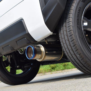 ROSSO MODELLO COLBASSO TI-C TITANIUM TAIL BLUE EXHAUST MUFFLER FOR DAIHATSU TAFT LA900S KF TURBO COBT-K824-BLUE