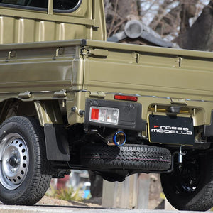 ROSSO MODELLO COLBASSO TI-C TITANIUM TAIL BLACK EXHAUST MUFFLER FOR DAIHATSU HIJET JUMBO S500P S510P AT MT KF COBT-K826-BLACK