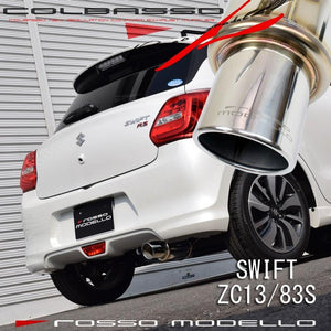 ROSSO MODELLO COLBASSO GT-X STAINLESS TAIL EXHAUST MUFFLER FOR SUZUKI SWIFT RST ZC13S K10C TURBO COBX-K737