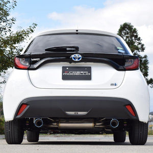 ROSSO MODELLO COLBASSO GT-TTI DUAL SIDE EXIT TITANIUM TAIL SILVER EXHAUST MUFFLER FOR TOYOTA YARIS HYBRID MXPH10 M15A-1NM COWT-T156-SILVER