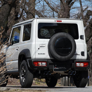 ROSSO MODELLO DUSSEL GT-FOUR QUAD TITANIUM TAIL SILVER EXHAUST MUFFLER FOR SUZUKI JIMNY NOMADE 1ST TYPE JC74W AT MT R06A TURBO DSGF-739-SILVER