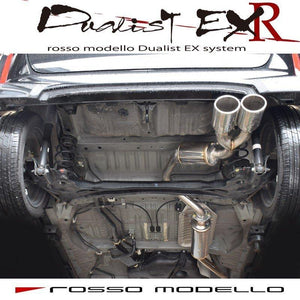 ROSSO MODELLO DUALIST EX-R SINGLE SIDE TWIN TAIL EXHAUST MUFFLER FOR HONDA N-BOX CUSTOM TURBO JF3 S07B TURBO DSTR-339
