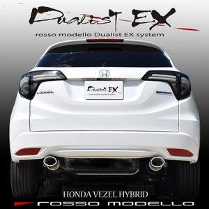 ROSSO MODELLO DUALIST EX DUAL EXIT OVAL TAIL EXHAUST MUFFLER FOR HONDA VEZEL HYBRID RU3 LEB-H1 DSTW-338