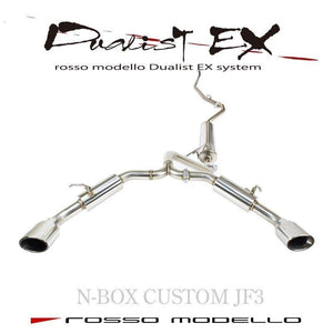 ROSSO MODELLO DUALIST EX DUAL EXIT OVAL TAIL EXHAUST MUFFLER FOR HONDA N-BOX CUSTOM TURBO JF3 S07B TURBO DSTW-339