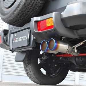 ROSSO MODELLO DUSSEL TI-C CURL TITANIUM TAIL SILVER EXHAUST MUFFLER FOR TOYOTA FJ CRUISER GSJ15W 1GR-FE DUSC-129R-SILVER