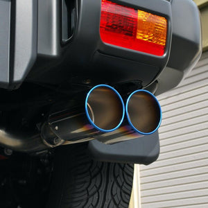 ROSSO MODELLO DUSSEL TI-C CURL TITANIUM TAIL BLACK EXHAUST MUFFLER FOR TOYOTA FJ CRUISER GSJ15W 1GR-FE DUSC-129R-BLACK