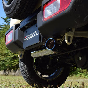 ROSSO MODELLO IKUSA-TI TITANIUM TAIL SILVER EXHAUST MUFFLER FOR SUZUKI JIMNY JB64W AT MT R06A TURBO DUSC-I739-SILVER