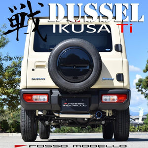 ROSSO MODELLO IKUSA-TI TITANIUM TAIL SILVER EXHAUST MUFFLER FOR SUZUKI JIMNY JB64W AT MT R06A TURBO DUSC-I739-SILVER