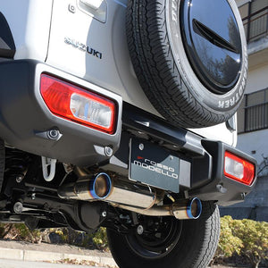 ROSSO MODELLO DUSSEL GT-TTI DUAL SIDE EXIT TITANIUM TAIL BLUE EXHAUST MUFFLER FOR SUZUKI JIMNY JB64W AT MT R06A TURBO DUWT-T739-BLUE