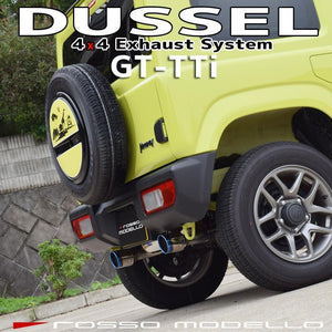 ROSSO MODELLO DUSSEL GT-TTI DUAL SIDE EXIT TITANIUM TAIL BLUE EXHAUST MUFFLER FOR SUZUKI JIMNY JB64W AT MT R06A TURBO DUWT-T739-BLUE