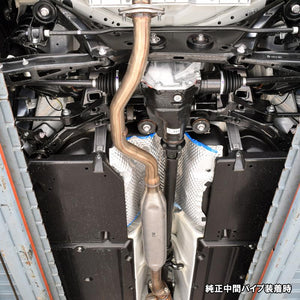 ROSSO MODELLO ARMS CPS CENTER PIPE STRAIGHT 60.5MM FOR STOCK REAR MUFFLER FOR TOYOTA GR86 FOR STOCK REAR ZN8 AT MT FA24 J162CPS