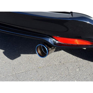 ROSSO MODELLO MARVELOUS T1 SINGLE TITANIUM TAIL BLACK MUFFLER CUTTER FOR HONDA VEZEL RS HYBRID RU3 RU4 HYBRID/RS MFC-HO001-BLACK