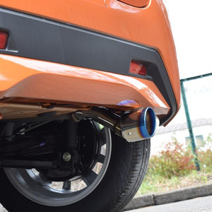 ROSSO MODELLO MARVELOUS T1 SINGLE TITANIUM TAIL SILVER MUFFLER CUTTER FOR NISSAN DAYZ B44W NA TURBO MFC-NI005-SILVER