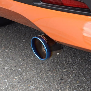 ROSSO MODELLO MARVELOUS T1 SINGLE TITANIUM TAIL BLACK MUFFLER CUTTER FOR NISSAN ROOX B44A NA TURBO MFC-NI005-BLACK