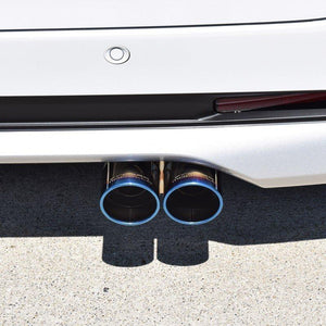 ROSSO MODELLO MARVELOUS T2 DUAL TITANIUM TAIL BLUE MUFFLER CUTTER FOR NISSAN ROOX B45W TURBO NA MFC-NI006W-BLUE