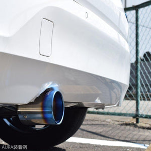 ROSSO MODELLO MARVELOUS T1 SINGLE TITANIUM TAIL SILVER MUFFLER CUTTER FOR NISSAN AURA FE13 HR12-EM47 MFC-NI007-SILVER