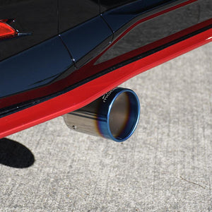 ROSSO MODELLO MARVELOUS T1 SINGLE TITANIUM TAIL BLUE MUFFLER CUTTER FOR NISSAN AURA NISMO FSNE13 MFC-NI011-BLUE