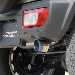 ROSSO MODELLO MARVELOUS T1 SINGLE TITANIUM TAIL SILVER MUFFLER CUTTER FOR SUZUKI JIMNY JB64W MFC-SZ002-SILVER