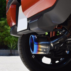 ROSSO MODELLO MARVELOUS T1 SINGLE TITANIUM TAIL BLUE MUFFLER CUTTER FOR SUZUKI HUSTLER MR52S R06A-WA05A MFC-SZ003-BLUE