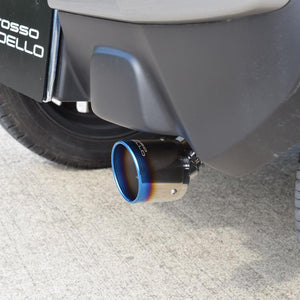 ROSSO MODELLO MARVELOUS T1 SINGLE TITANIUM TAIL BLUE MUFFLER CUTTER FOR SUZUKI HUSTLER MR31S MR41S NA TURBO MFC-SZ010-BLUE
