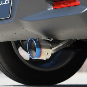 ROSSO MODELLO MARVELOUS T1 SINGLE TITANIUM TAIL BLUE MUFFLER CUTTER FOR SUZUKI SWIFT HYBRID ZCEDS AT MT MFC-SZ011-BLUE