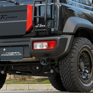 ROSSO MODELLO MARVELOUS T1 SINGLE TITANIUM TAIL SILVER MUFFLER CUTTER FOR SUZUKI JIMNY SIERRA JB74W MFC-SZ012-SILVER
