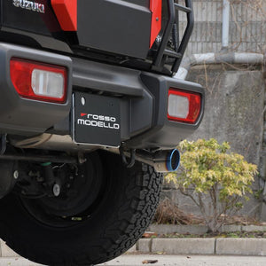 ROSSO MODELLO MARVELOUS T1 SINGLE TITANIUM TAIL SILVER MUFFLER CUTTER FOR SUZUKI JIMNY SIERRA JB74W MFC-SZ012-SILVER