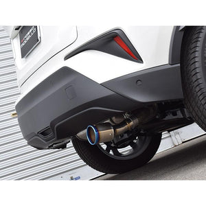 ROSSO MODELLO MARVELOUS T1 SINGLE TITANIUM TAIL BLACK MUFFLER CUTTER FOR TOYOTA C-HR ZYX10 HYBRID / TURBO MFC-TO002-BLACK