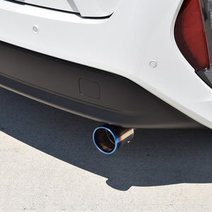 ROSSO MODELLO MARVELOUS T1 SINGLE TITANIUM TAIL SILVER MUFFLER CUTTER FOR TOYOTA PRIUS PHV ZVW52 MFC-TO008-SILVER