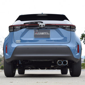 ROSSO MODELLO MARVELOUS T2 DUAL TITANIUM TAIL BLACK MUFFLER CUTTER FOR TOYOTA YARIS CROSS 2WD MXP10 1.5L MXPB10 / HYBRID MXPJ10 MFC-TO022W-BLACK