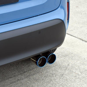 ROSSO MODELLO MARVELOUS T2 DUAL TITANIUM TAIL SILVER MUFFLER CUTTER FOR TOYOTA YARIS CROSS 2WD MXP10 1.5L MXPB10 / HYBRID MXPJ10 MFC-TO022W-SILVER