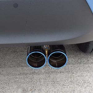 ROSSO MODELLO MARVELOUS T2 DUAL TITANIUM TAIL BLACK MUFFLER CUTTER FOR TOYOTA YARIS CROSS 2WD MXP10 1.5L MXPB10 / HYBRID MXPJ10 MFC-TO022W-BLACK