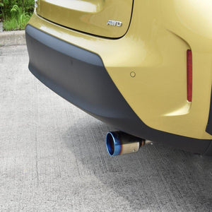 ROSSO MODELLO MARVELOUS T1 SINGLE TITANIUM TAIL BLUE MUFFLER CUTTER FOR TOYOTA YARIS CROSS 4WD MXPB15 MFC-TO025-BLUE