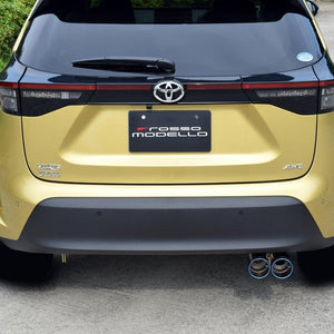 ROSSO MODELLO MARVELOUS T2 DUAL TITANIUM TAIL BLACK MUFFLER CUTTER FOR TOYOTA YARIS CROSS 4WD MXPB15 MFC-TO025W-BLACK