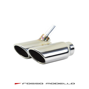 ROSSO MODELLO MARVELOUS S2 DUAL STAINLESS TAIL MUFFLER CUTTER FOR DAIHATSU ROCKY 2WD A202S KOUKI WA-VEX MFC-TO027VW