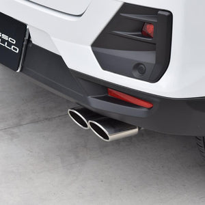 ROSSO MODELLO MARVELOUS S2 DUAL STAINLESS TAIL MUFFLER CUTTER FOR DAIHATSU ROCKY 2WD A202S KOUKI WA-VEX MFC-TO027VW