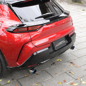 ROSSO MODELLO MARVELOUS T2 DUAL TITANIUM TAIL SILVER MUFFLER CUTTER FOR TOYOTA CROWN SPORT AZSH36W AZSH37W HYBRID HEV / HYBRID PHEV MFC-TO029W-SILVER
