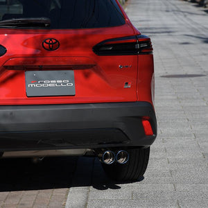 ROSSO MODELLO MARVELOUS T2 DUAL TITANIUM TAIL BLACK MUFFLER CUTTER FOR TOYOTA COROLLA CROSS GR MXGH15 MFC-TO030W-BLACK