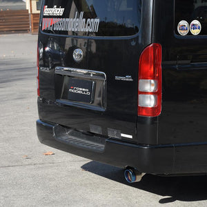 ROSSO MODELLO MARVELOUS T1 SINGLE TITANIUM TAIL SILVER MUFFLER CUTTER FOR TOYOTA HIACE TRH200V 2.0L MFC-TO032-SILVER