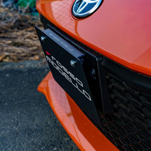 ROSSO MODELLO VIRILE NUMBER PLATE STAY 24MM DEPTH MAX 10 DEGREE TILT LASER LOGO FOR UNIVERSAL NBST-R001