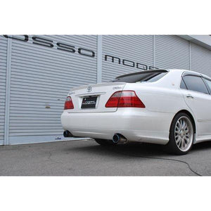 ROSSO MODELLO TI-C TITANIUM TAIL BLUE EXHAUST MUFFLER FOR TOYOTA CROWN 2.5L 3.0L 3.5L GRS182 4GR-FSE 2.5L / 3GR-FSE 3.0L / 2GR-FSE 3.5L TIC-134-BLUE