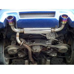 ROSSO MODELLO TI-C TITANIUM TAIL SILVER EXHAUST MUFFLER FOR NISSAN FAIRLADY Z Z33 HZ33 ZENKI AT MT VQ35DE TIC-218-SILVER