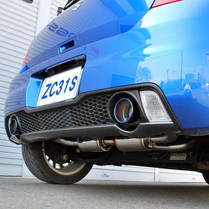 ROSSO MODELLO TI-C TITANIUM TAIL BLUE EXHAUST MUFFLER FOR SUZUKI SWIFT SPORT VER.1 ZC31S TIC-712-BLUE
