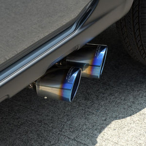 ROSSO MODELLO DUSSEL EX SIDE TITAN FACE TITANIUM TWIN TAIL SIDE EXIT EXHAUST MUFFLER TITANIUM BLUE FOR SUZUKI JIMNY JB64W AT MT TISS-739-BLUE