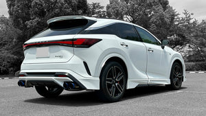 EXART ONE MUFFLER SPORTS SOUND GRAPHITE METALLIC OVAL TAIL (110MM X 70MM 4 PIECES) EXHAUST EXHAUST FOR LEXUS RX350 5BA-TALA15 5BA-TALA10 T24A-FTS EA02-LX111-FG-F-SPORT-STANDARD-BUMPER-&-REAR-BUMPER-SPOILER-SPORTY-AERO-PACKAGE