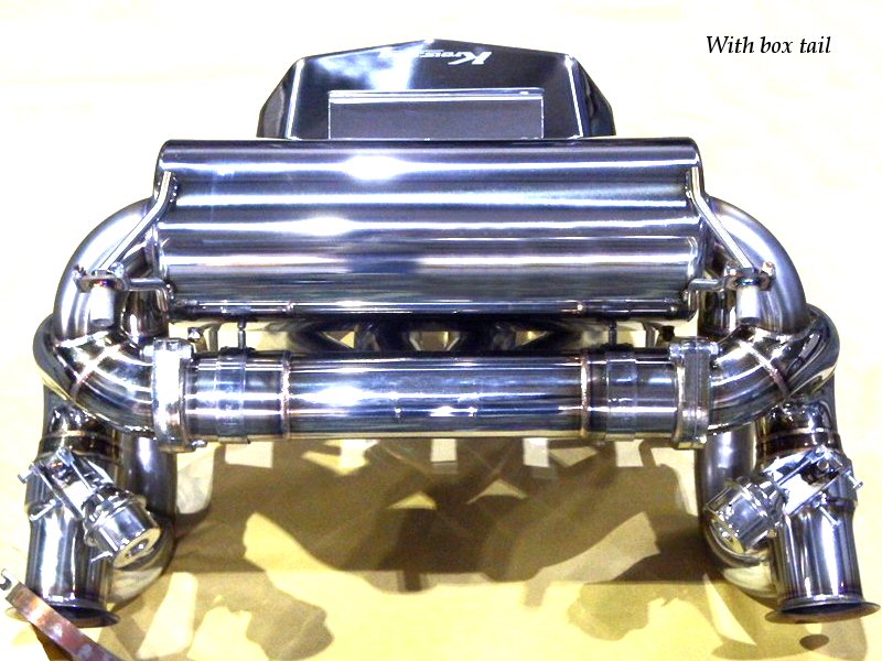 KREISSIEG F1 SOUND VALVETRONIC EXHAUST SYSTEM SUPER HOWLING VER. FULL KIT BOX TAIL BLACK FOR LAMBORGHINI AVENTADOR LP700-4  LAA-05-BOXTAIL-BLACK
