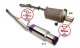 RSE FULL TITANIUM MUFFLER EXHAUST FOR SUBARU WRX STI GDF USDM EJ20 EJ25 RB6090-SB02A