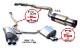 RSE FULL TITANIUM MUFFLER EXHAUST TYPE-R FOR SUBARU WRX STI GV VA USDM EJ20 EJ25 FA20DIT RB6090-SB02C